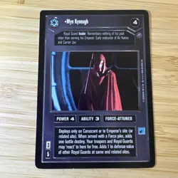Star Wars CCG Decipher Trading card Myn Kyneugh - Image 1