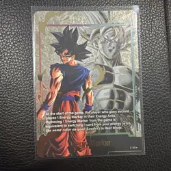 Dragon Ball Fusion World Card Game Goku Energy Marker E-112 Gold Alt US Seller - Image 1