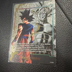 Dragon Ball Fusion World Card Game Goku Energy Marker E-112 Gold Alt US Seller - Image 4
