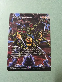 Waves of Aggression - Borderless - Universes Beyond: TMNT - PZA M 0013 - MTG - Image 1
