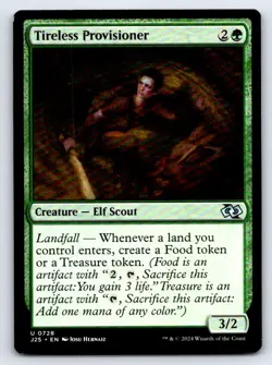 Tireless Provisioner 728 Uncommon Foundations Jumpstart Magic: The Gathering - Image 1