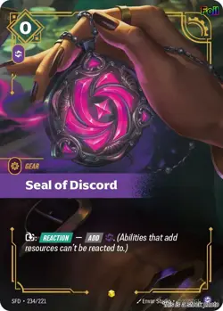 Seal of Discord (Overnumbered) [SFD - 234/221] - NM [Foil] TCG Riftbound - Image 1