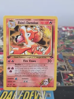 Pokemon TCG Blaine's Charmeleon Gym Challenge 31/132 1st Edition Uncommon NM - Image 1