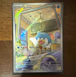 Pokemon TCG Quaxly 206/193 SV02 Paldea Evolved IR Full Art Holo ENG 60HP - Image 1