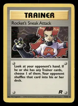 Rocket's Sneak Attack 72/82 Team Rocket Unlimited MP Pokemon - Image 1