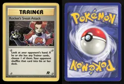 Rocket's Sneak Attack 72/82 Team Rocket Unlimited MP Pokemon - Image 3
