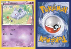 NIDORAN F 66/160 COMMON PRIMAL CLASH POKEMON NEAR MINT - Image 3