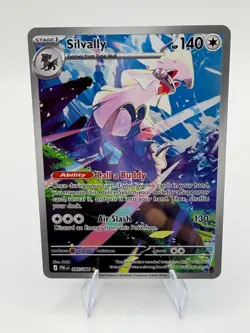 Silvally 095/084 Pitch Black Illustration Rare Full Art Pokemon TCG NM - Image 1