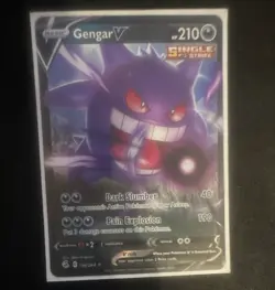 Pokemon Gengar V 156/264 Fusion Strike Ultra Rare Holo Single Strike ENG 210HP - Image 1
