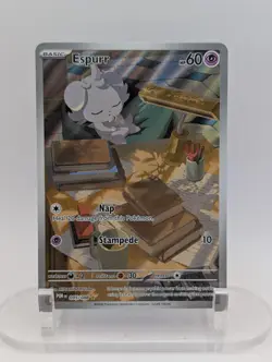 Pokemon Espurr 095/088 Illustration Rare Perfect Order Full Art Holo NM ENGLISH - Image 1