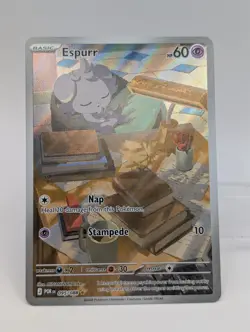 Pokemon Espurr 095/088 Illustration Rare Perfect Order Full Art Holo NM ENGLISH - Image 2