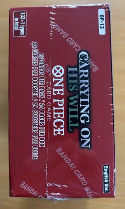 One Piece TCG OP-13 Carrying On His Will Factory Sealed Booster Box Eng 1st Wave - Image 4