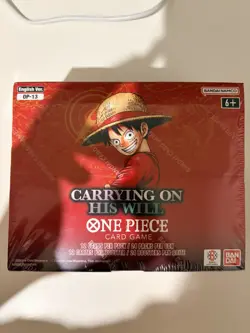 One Piece TCG OP-13 Carrying on His Will Booster Box Sealed DAMAGED - Image 1