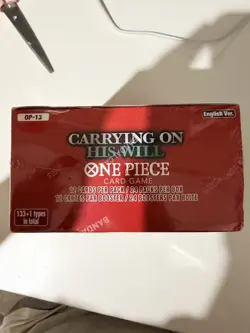 One Piece TCG OP-13 Carrying on His Will Booster Box Sealed DAMAGED - Image 4