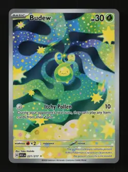 Budew 221/217 Holo Illustration Rare Ascended Heroes Pokemon Cards - Image 1