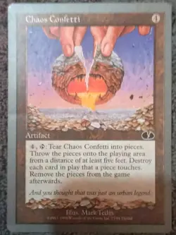 Chaos Confetti Unglued Common MAGIC THE GATHERING CARD - Image 1