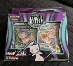 2022 Pokemon TCG Mew VMAX League Battle Deck Box with Mew V + VMAX Cards damaged - Image 1