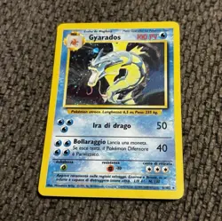 Wizards of the Coast Pokemon TCG Gyarados 6/102 Base Set Holo Rare Italian 1999 - Image 1