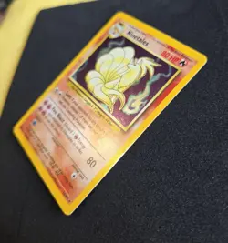 Ninetales Holo Pokemon TCG Card Base Set Rare 12/102 Vintage WOTC Shiny - Image 2