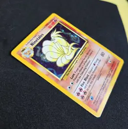 Ninetales Holo Pokemon TCG Card Base Set Rare 12/102 Vintage WOTC Shiny - Image 3