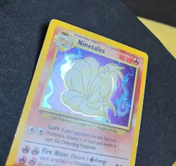 Ninetales Holo Pokemon TCG Card Base Set Rare 12/102 Vintage WOTC Shiny - Image 4