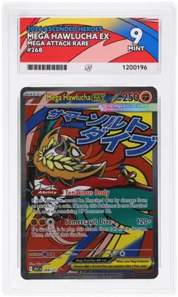 2026 Pokemon Ascended Heroes Mega Hawlucha ex Mega Attack Rare 268/217 Ace 9 - Image 1