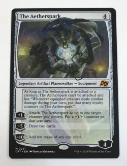 The Aetherspark MTG Card Aetherdrift DFT #231 MYTHIC RARE NM Magic The Gathering - Image 1