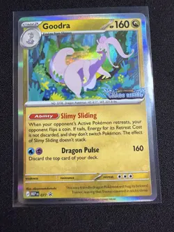 2026 Pokemon Goodra #077 (Prerelease) Promo, Chaos Rising Stamped, MEP 077, NM - Image 1