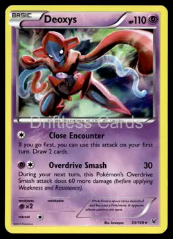 Deoxys 33/108 Holo Rare Roaring Skies Pokemon Holo MP - Image 1