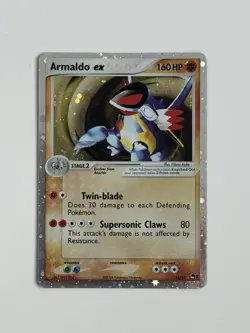 Pokemon TCG Armaldo ex 16/17 Pop Series 1 Holo Silver Border Holo Bleed - Image 1
