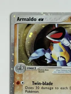 Pokemon TCG Armaldo ex 16/17 Pop Series 1 Holo Silver Border Holo Bleed - Image 3