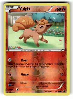 Vulpix 20/160 Common Primal Clash Reverse Holo Pokemon Lightly Played - Image 1