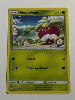 Bounsweet 17/236 Regular Common Unified Minds Sun & Moon Pokemon TCG NM - Image 1