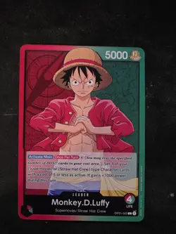 Monkey.D.Luffy OP01-003 Romance Dawn Leader - One Piece TCG English Card - Image 1