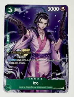 2023 One Piece Izo CS Championship Celebration Pack Stamp Card English OP01-033 - Image 1