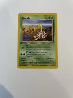 Shuckle 1st Edition Common 72/111 Neo Genesis Pokemon TCG Card 2000 - Image 1