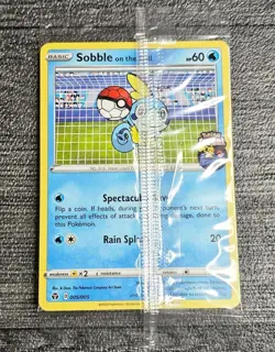 Sobble on the Ball Promo Card Pokemon TCG 2020 Limited Edition Collectable - Image 1