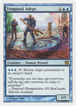 Temporal Adept #102 (MP) 9th Edition 9ED Magic MTG - Image 1