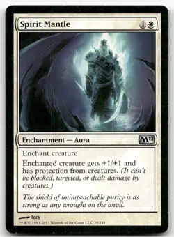 Spirit Mantle #35 (MP) Magic 2012 (M12) M12 Magic MTG - Image 1