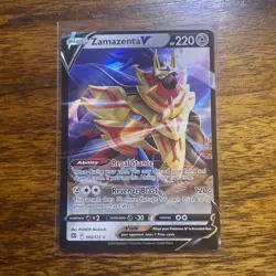 Pokemon TCG Zamazenta V 105/172 2022 Brilliant Stars Ultra Rare Card - NM - Image 1