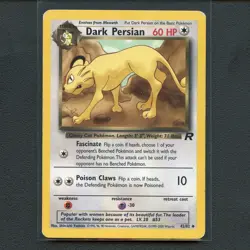 Pokemon TCG Dark Persian 42/82 WotC Team Rocket Regular Card EN-MP 2000 - Image 1