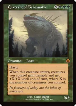 Foil - Craterhoof Behemoth (Retro Frame) - 480 / NM / English MTG - Image 1