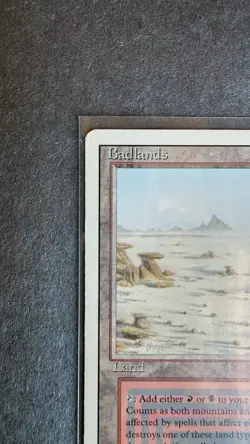 MTG-Badlands-Revised Edition (3ED)- Moderatedly Played- Black Red Dual Land - Image 3