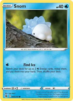 Snom #084/264 Swsh08 Fusion Strike Common Pokemon TCG NM - Image 1