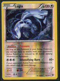 Lugia 78/124 Rare Fates Collide Pokemon Reverse Holo Near Mint - Image 1