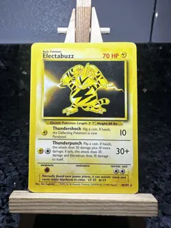 Pokemon TCG Electabuzz 20/102 Base Set Rare Unlimited Regular 70 HP EN - Image 1