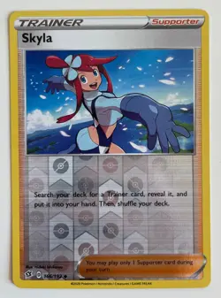 Skyla 166/192 Pokemon TCG Rebel Clash Reverse Holo LP - Image 1