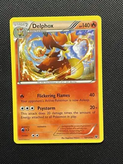 Delphox 13/124 Rare Non Holo Deck Excl XY Fates Collide Pokemon TCG LP - Image 1