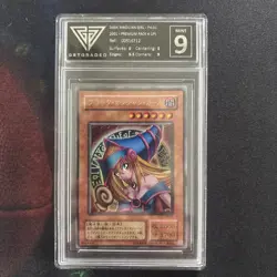 2001 Yu-Gi-Oh! Dark Magician Girl P4-01 Ultra Rare Japanese GETGRADED 9 MINT - Image 1