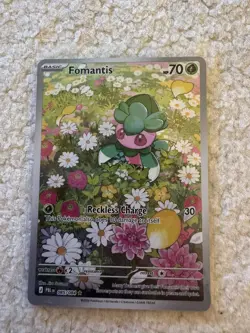 Fomantis Illustration Rare 085/084 Pitch Black Pokemon TCG EARLY ENGLISH - Image 1